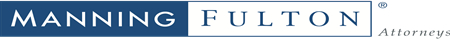 Maning Fulton Logo Banner in Blue and White